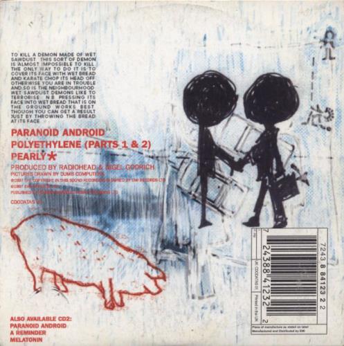 Radiohead Paranoid Android - CD1 UK CD single (CD5 / 5